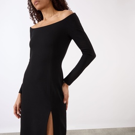 Fitted Off-The-Shoulder Dress