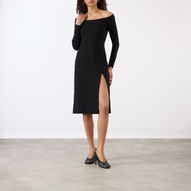 Fitted Off-The-Shoulder Dress