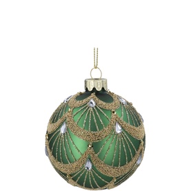 Swags and Jewels Glass Tree Decoration 8cm