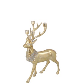Stag Candelabra Decoration 45cm