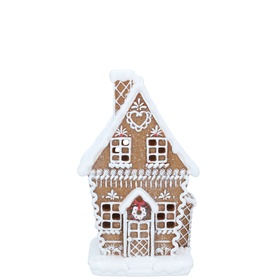 LED Gingerbread House Decoration 21cm