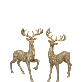 Embossed Stag Resin Ornament 43cm