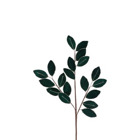 Velvet Leaf Spray 67cm