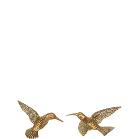 Sparkling Hummingbird Tree Decoration Set of Two 11.5cm