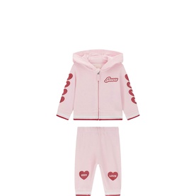 Heart Logo Hoodie & Track Pants Two-Piece Set