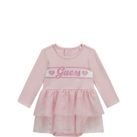 Heart Logo Tiered Dress