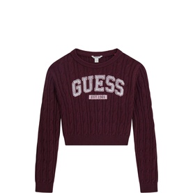 Cable Knit Cropped Sweater