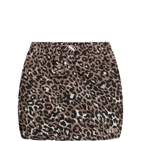 Leopard Balloon Mini Skirt