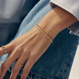 Micro Pearl Beaded Bracelet