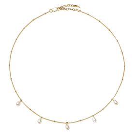 Pearl Baya Baroque Chain Choker Necklace