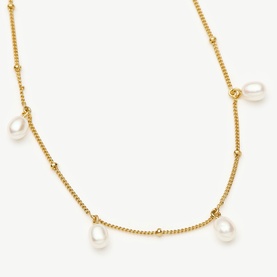 Pearl Baya Baroque Chain Choker Necklace