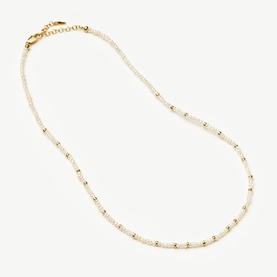 Micro Pearl Beaded Necklace