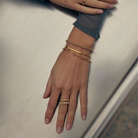 Two-Piece Pearl Baya Stacking Ring Set