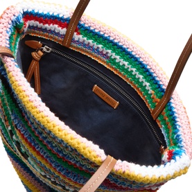 Crochet Logo Tote Bag