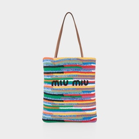 Crochet Logo Tote Bag