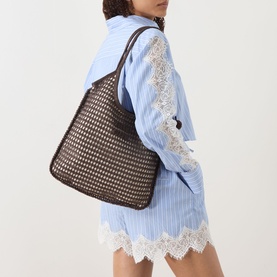 Ivy Crochet Net Tote Bag