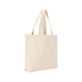 New Era New York Yankees MLB Cap Graphic Tote Bag in beige cotton canvas with dual carry handles and open top design.