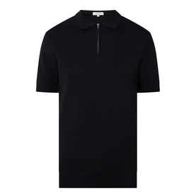 Knitted Zip Polo Shirt