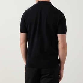 Knitted Zip Polo Shirt