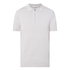 Knitted Zip Polo Shirt