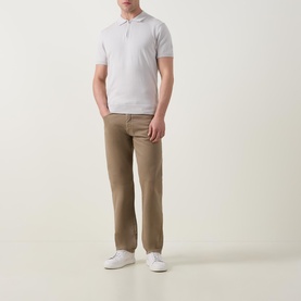 Knitted Zip Polo Shirt