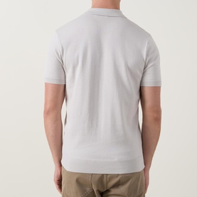 Knitted Zip Polo Shirt