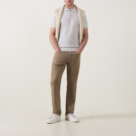Knitted Zip Polo Shirt