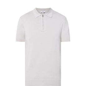 Knitted Zip Polo Shirt