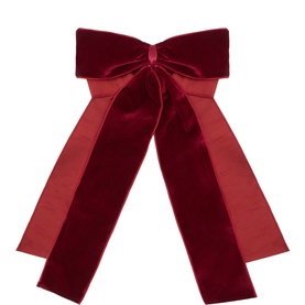 Burgundy Large Velvet Tree Bow 11in