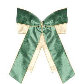 Green Large Velvet Tree Bow 11in