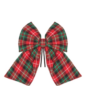 Green Tartan Tree Bow 17in