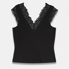 Lace Trim Top