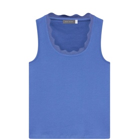 Scallop Trim Tank Top