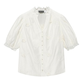 Butterfly Puff Sleeve Blouse