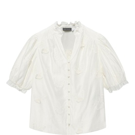 Butterfly Puff Sleeve Blouse