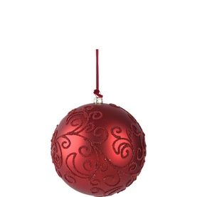 Beaded Polystyrene Bauble Tree Decoration 12cm