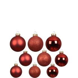 21-Piece Glass Bauble Tree Decoration Set