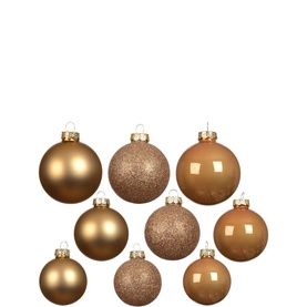 42-Piece Glass Bauble Tree Decoration Set