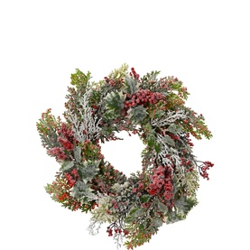Snow Glitter Christmas Wreath 40cm