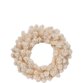 Flocked Christmas Wreath 50cm