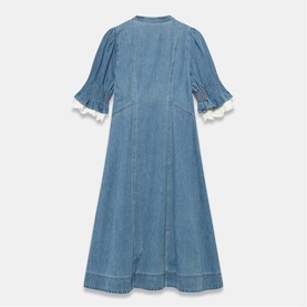 Lace Denim Dress