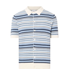 Nolan Striped Polo Cardigan