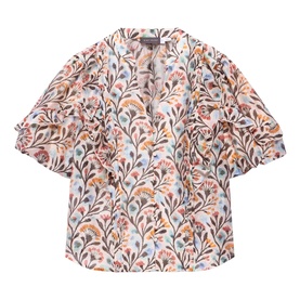 Floral Puff Blouse