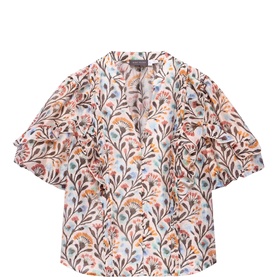 Floral Puff Blouse
