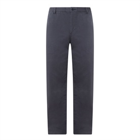 Paige Eberton Tapered Leg Trousers in True Navy, regular fit with elasticated waistband, tapered leg and zip-fly fastening