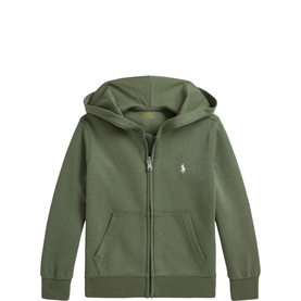 Pony Logo Double Knitted Zip Hoodie