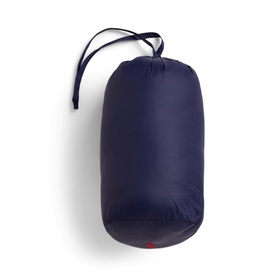 Ralph Lauren children's Newport Navy jacket packed into a compact navy stuff sack with drawstring toggle closure