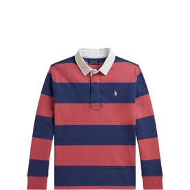 The Iconic Pony Logo Striped Rugby Shirt