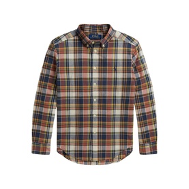 Plaid Logo Madras Shirt