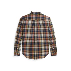 Plaid Logo Madras Shirt